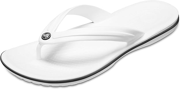 Klapki Crocs Uniseks Crocband Flip, białe, pełna rozmiarówka