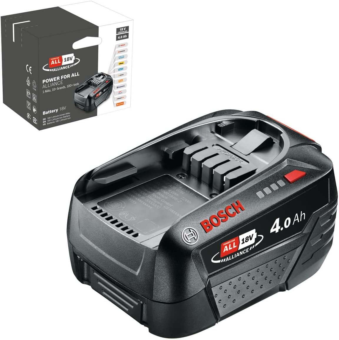 Bosch akumulator PBA 18 V 4,0 Ah W-C (system 18 V, w kartonie)