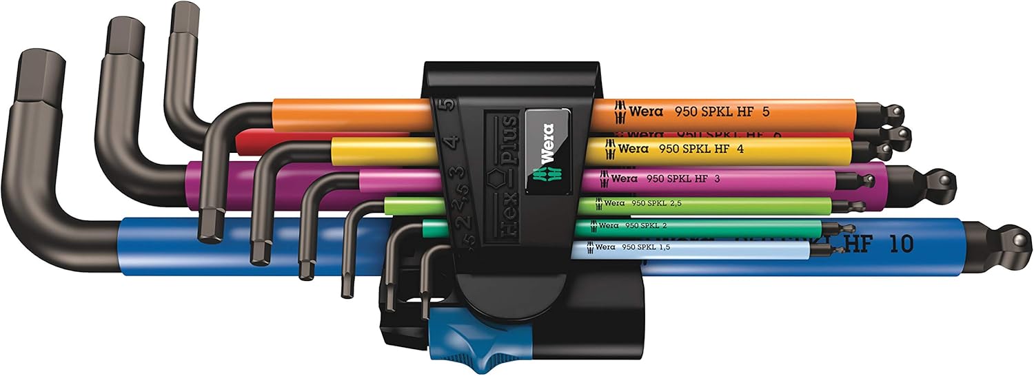 Zestaw kluczy imbusowych Wera 950/9 Hex-Plus Multicolour HF 1