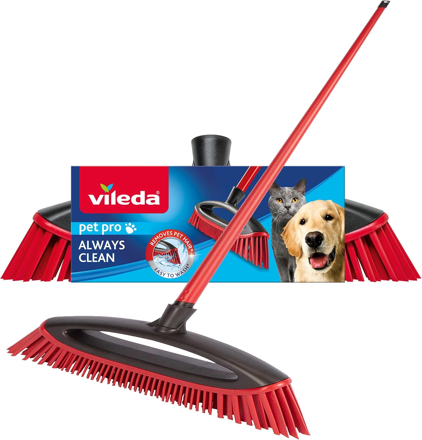 Vileda Pet Pro Szczotka do Zamiatania Sierści i Włosów Always Clean