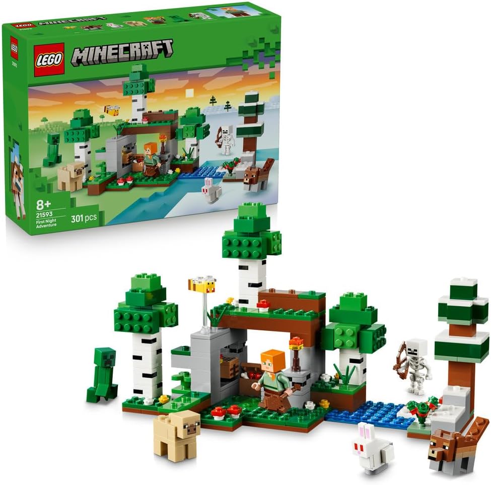 Klocki LEGO Minecraft Przetrwanie pierwszej nocy, 21593