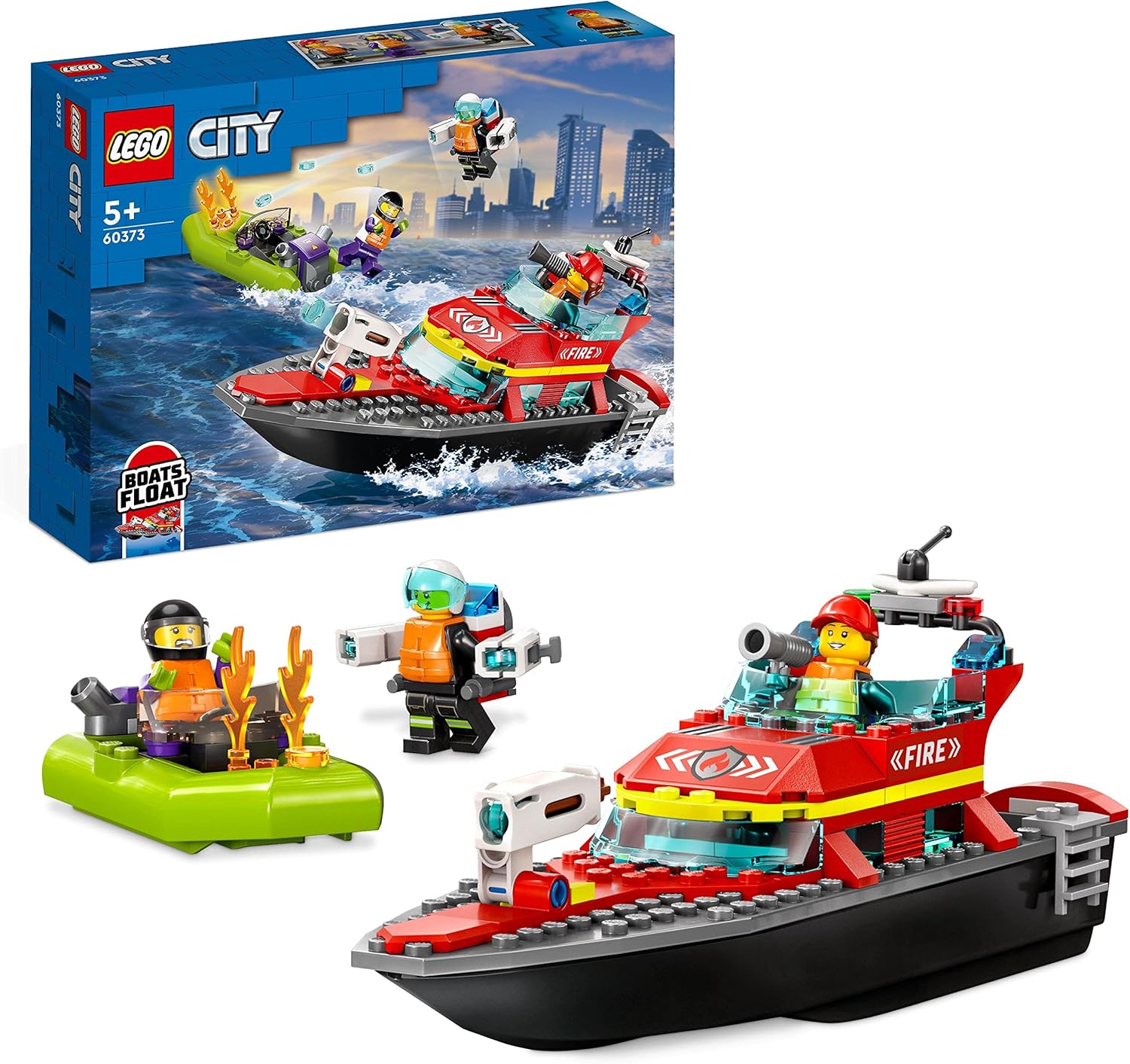 Klocki LEGO 60373 City Łódź strażacka