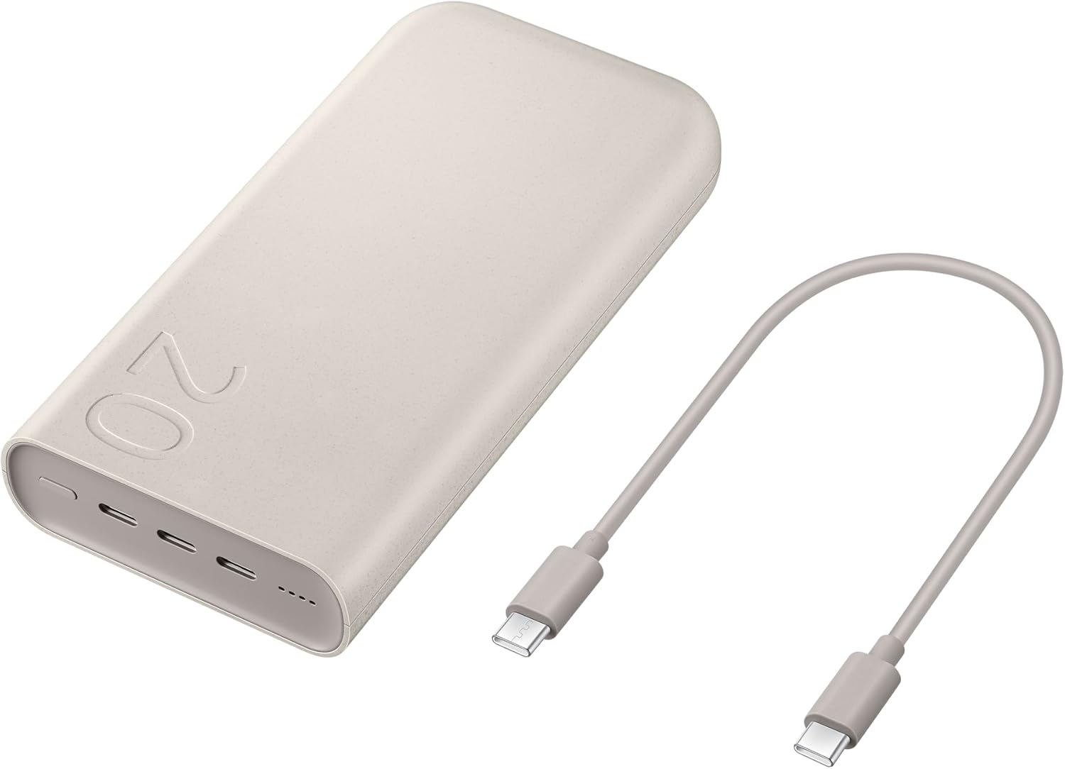 Powerbank Samsung 20Ah Battery Pack (SFC 45W) Common Beige, EB-P4520XUEGEU + kabel USB-C 30cm
