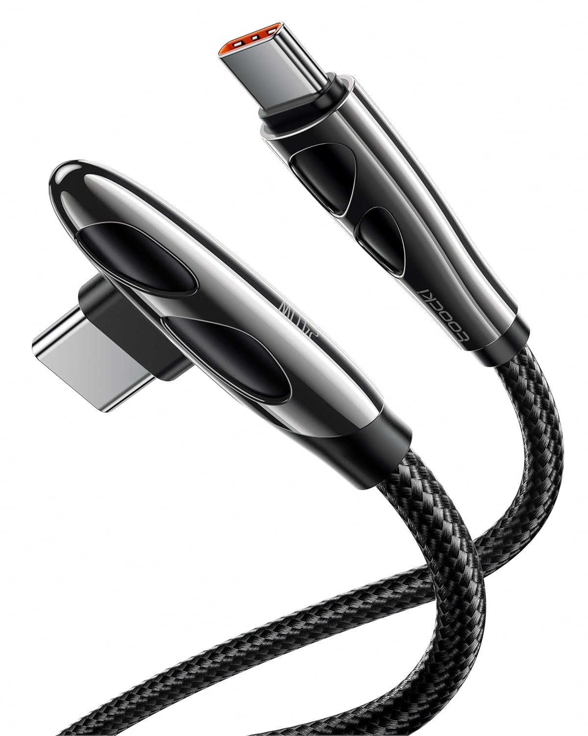 Toocki 240W USB C do USB C Kabel, 1M, Pod kątem 90 Stopni