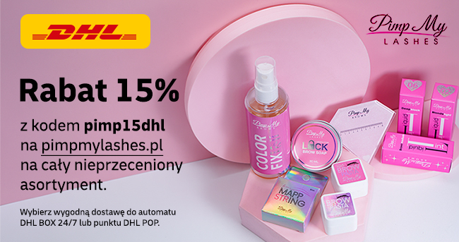 RABAT -15% na produkty nieprzecienione na PIMPMYLASHES od DHL