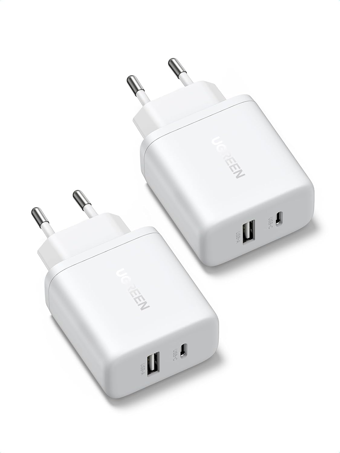 2 sztuki - UGREEN Ładowarka USB-C, PD 20W, GaN