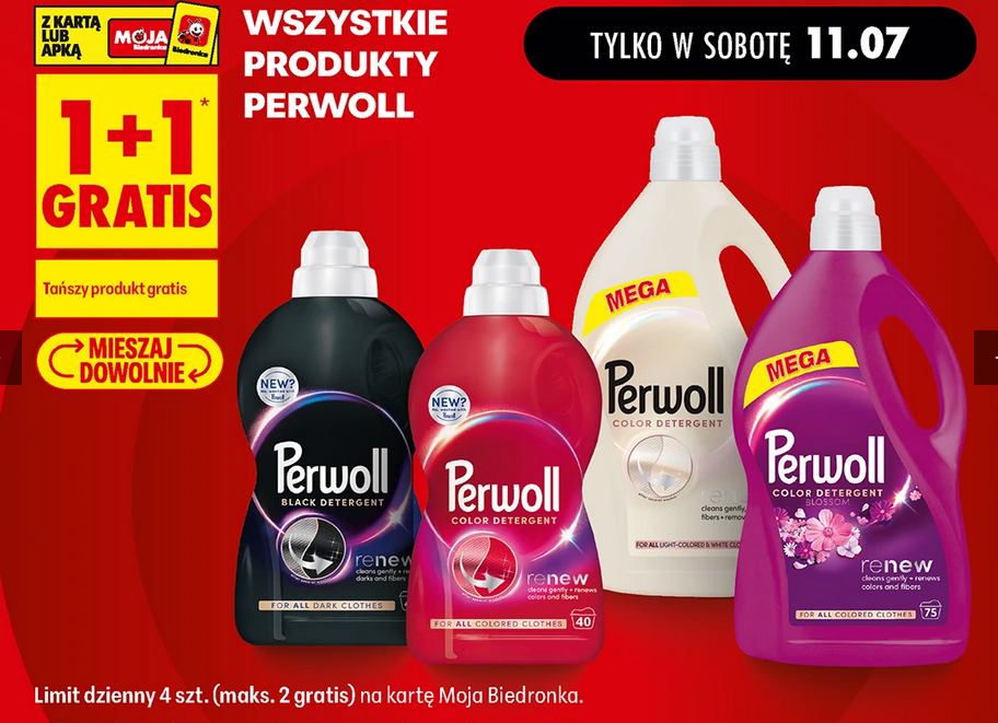Wszystkie produkty PERWOLL (1+1 GRATIS)