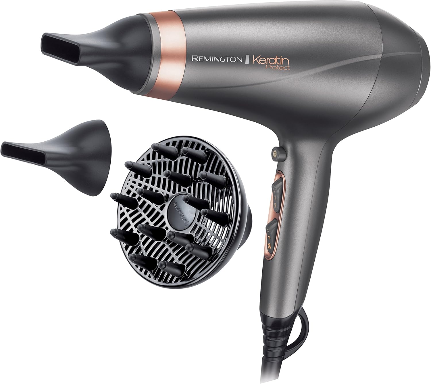 Remington suszarka do włosów z jonizacją, 3 ust. nagrzewania, 2200W
