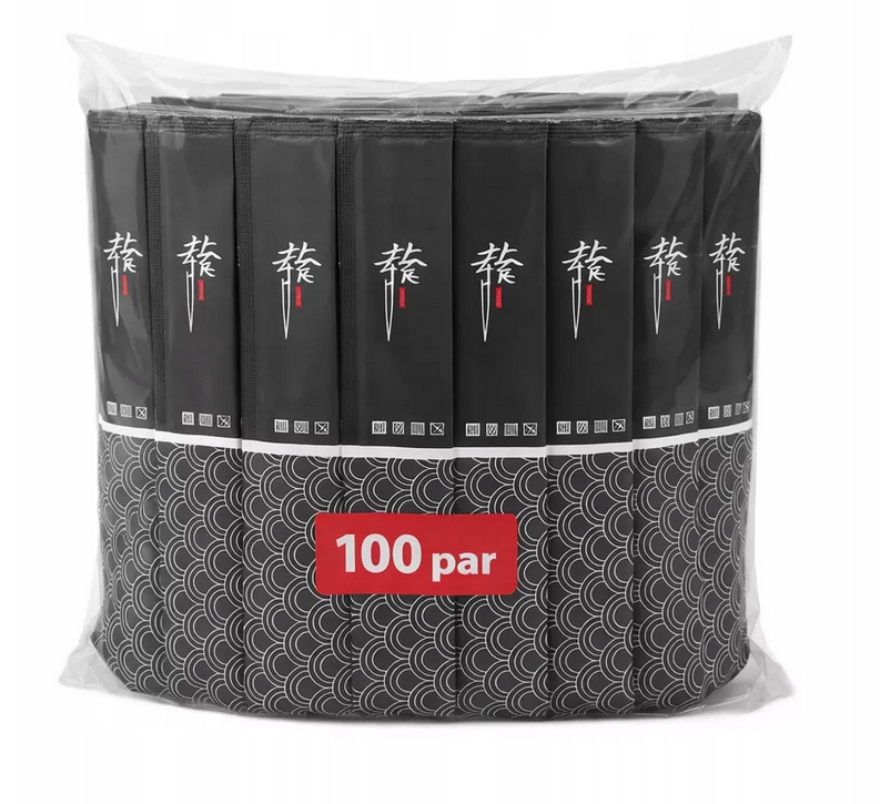 Pałeczki do sushi bambusowe 100 par jednorazowe zestaw - od dalnet_2004