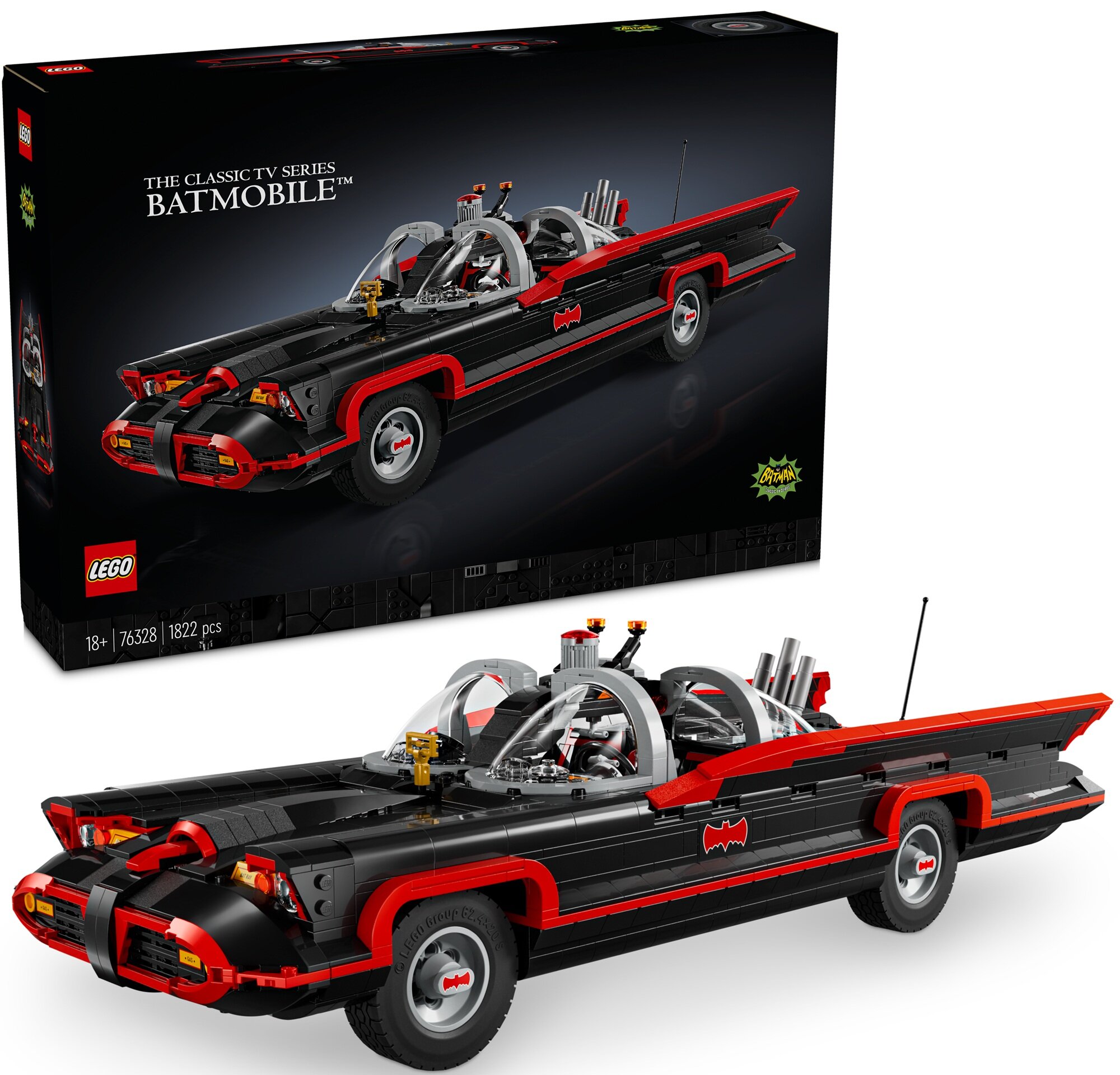 Klocki LEGO 76328 DC Batman Klasyczny serial telewizyjny Batman - Batmobil