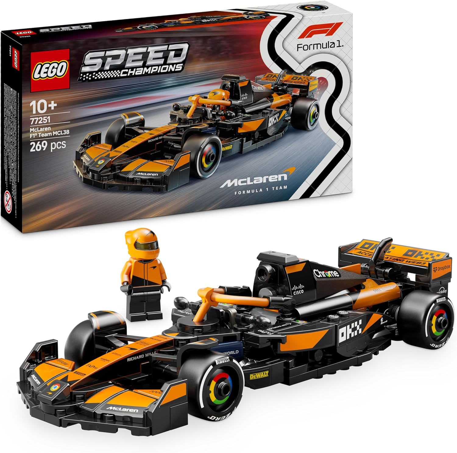 Klocki LEGO Speed Champions Bolid F1 McLaren Team MCL38, 77251