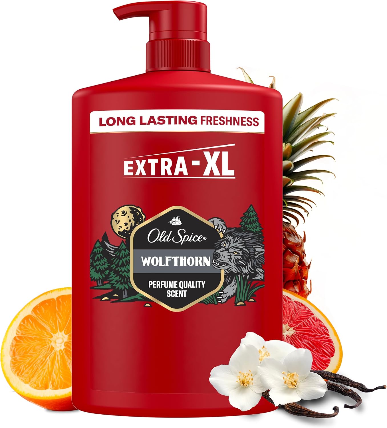 Old Spice Wolfthorn Żel pod prysznic i szampon dla mężczyzn, 1000ml