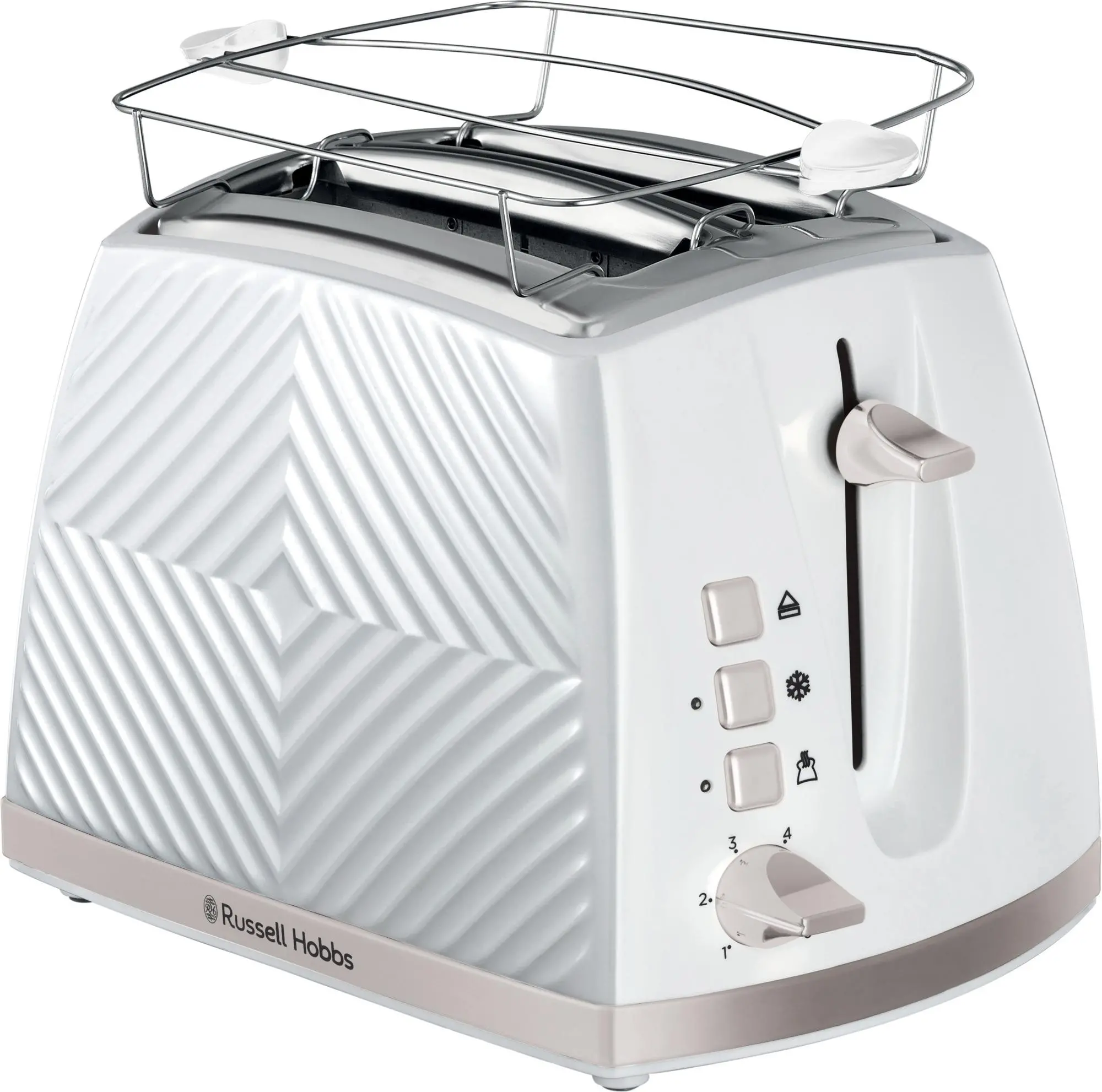 Toster Russell Hobbs Groove 26391-56 Ruszt do bułek Rozmrażanie 850W