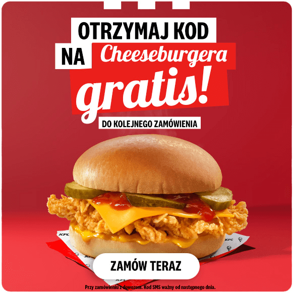 Cheeseburger GRATiS przy kolejnym zamówieniu (z dowozem) - McDonalds