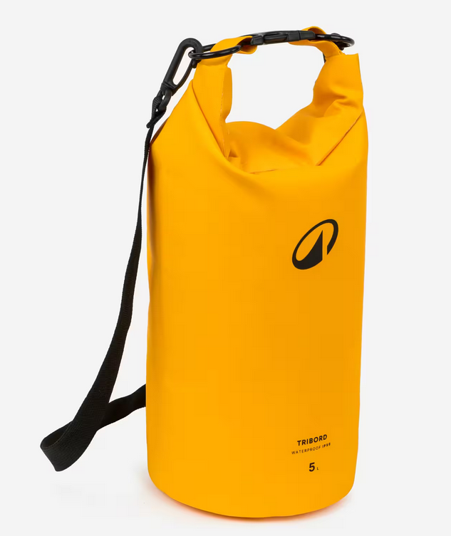 Worek żeglarski Decathlon IPX6 5L, szczelny, żółty
