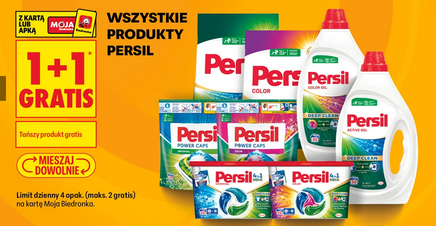Wszystkie produkty PERSIL (1+1 GRATIS)
