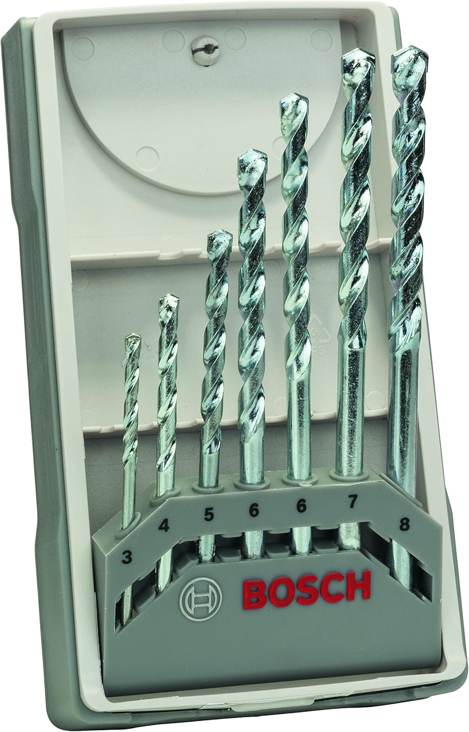 Bosch Professional 2607017079 Zestaw Wierteł, Srebrny, Ø 3-8 mm, 7 Sztuk