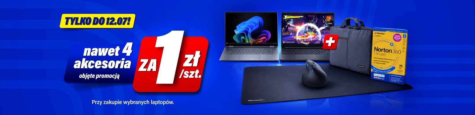 Przy zakupie laptopa nawet 4 akcesoria za 1 PLN - RTVEuroAGD