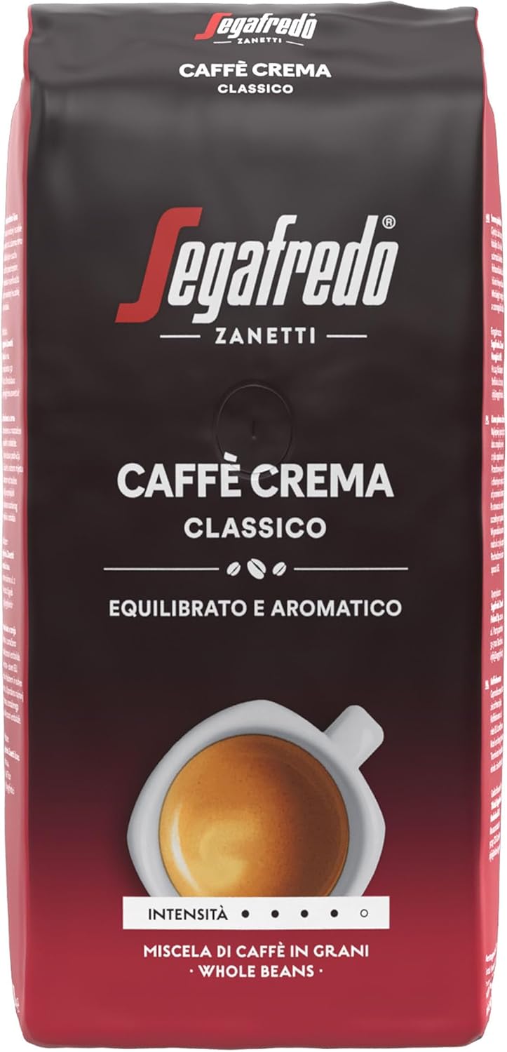 Segafredo Zanetti - Caffè Crema Classico - Kawa Ziarnista - Intensywność 4/5, 1 kg