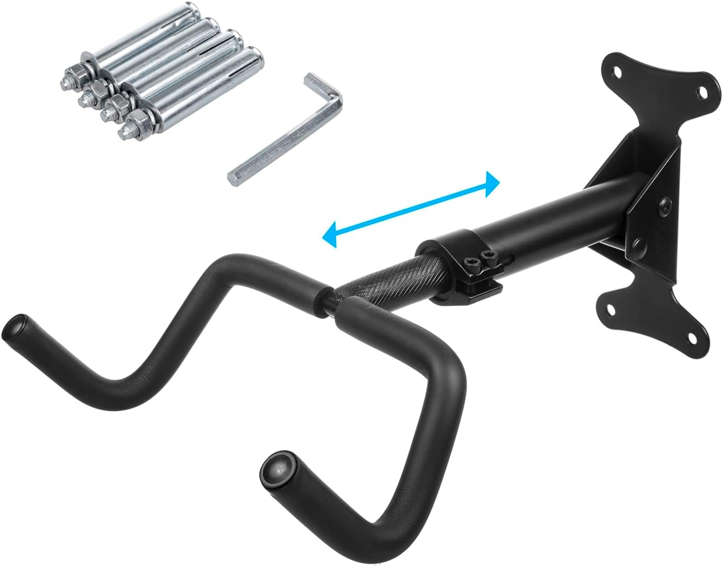 Maclean MC-431 Rowerowy Uchwyt Ścienny Poziomy, Stal, Maksymalne Obciążenie 30kg