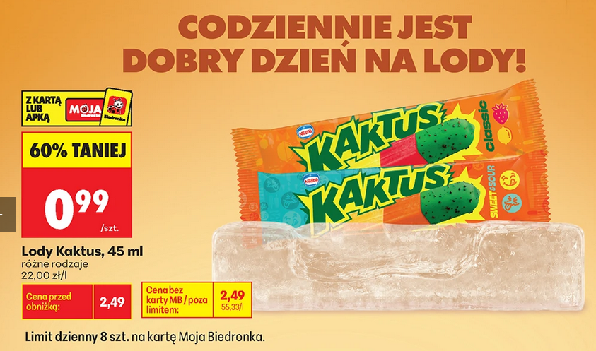 Lody KAKTUS, 45 ml