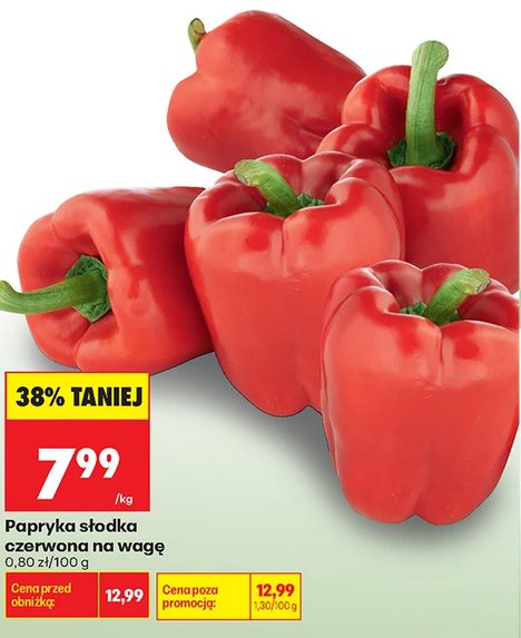 Papryka słodka czerwona, na wagę