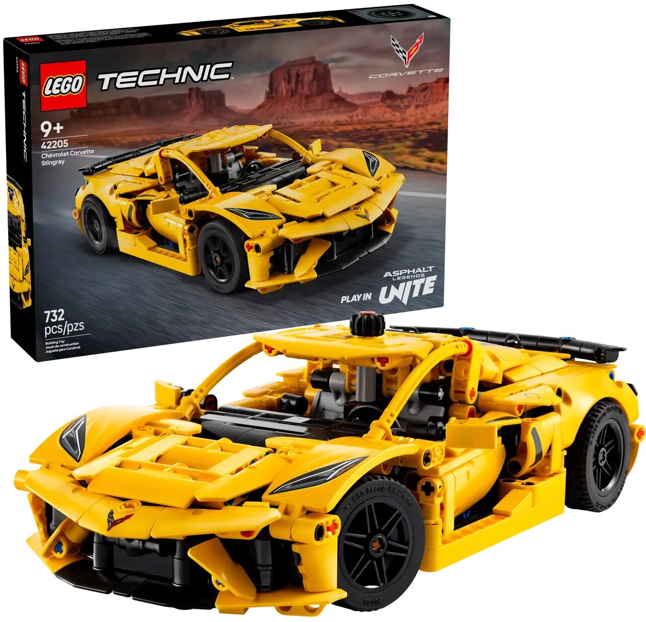 Klocki LEGO 42205 Technic Chevrolet Corvette Stingray