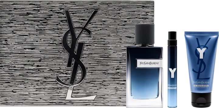 Yves Saint Laurent Y Zestaw dla mężczyzn, woda perfumowana 100ml + woda perfumowana 10ml + żel pod prysznic 50ml