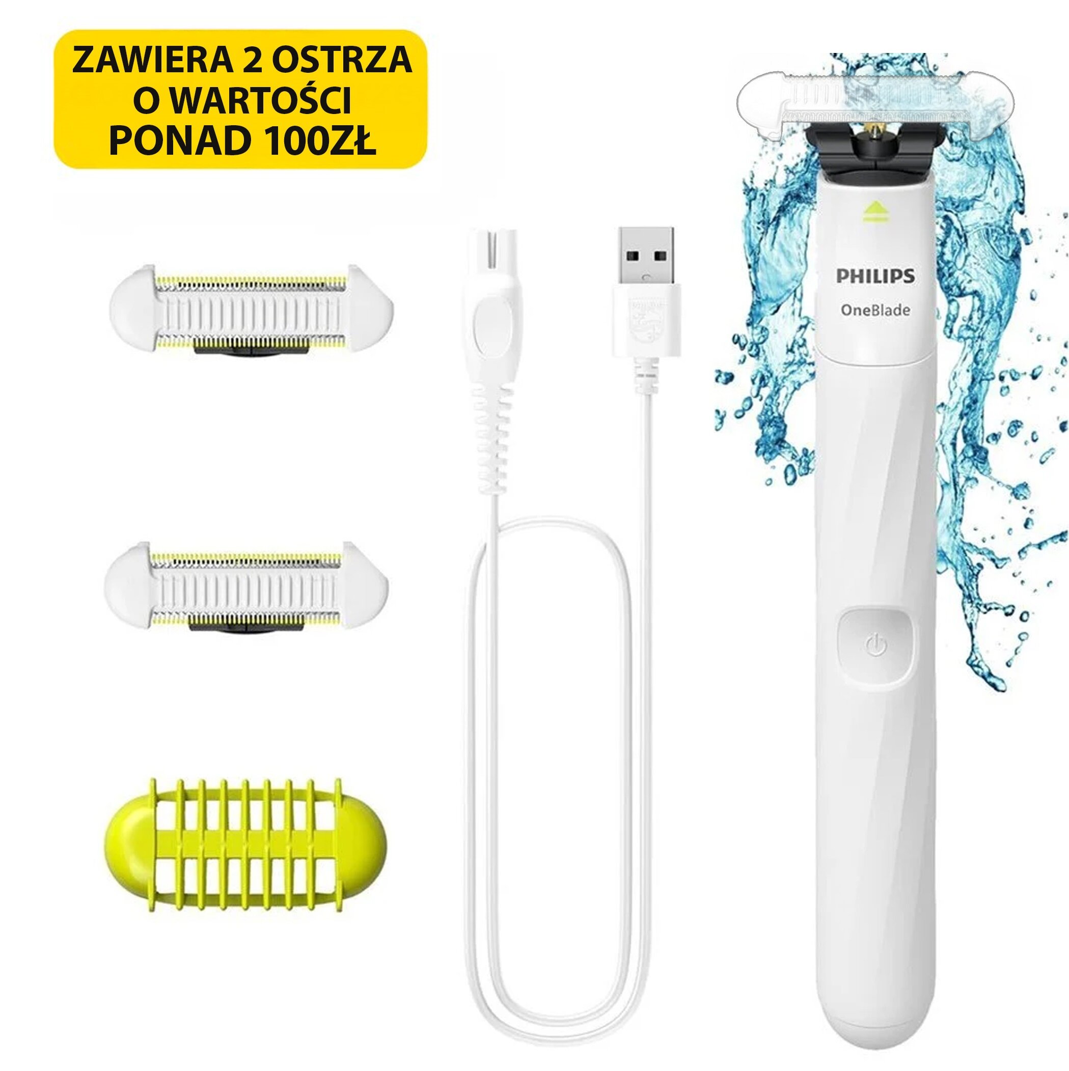 Trymer PHILIPS OneBlade Intimate QP1924/30 + w zestawie 2 OSTRZA o wartości ponad 100 zł