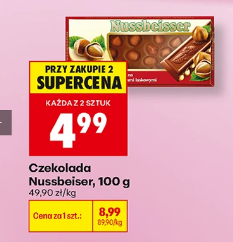 Czekolada Nussbeiser, 100g (przy zakupie 2 szt.)