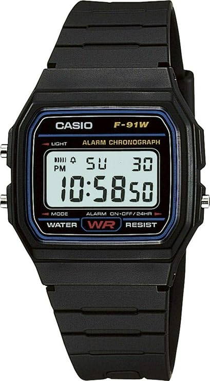 Zegarek CASIO F-91W, wodoodporny