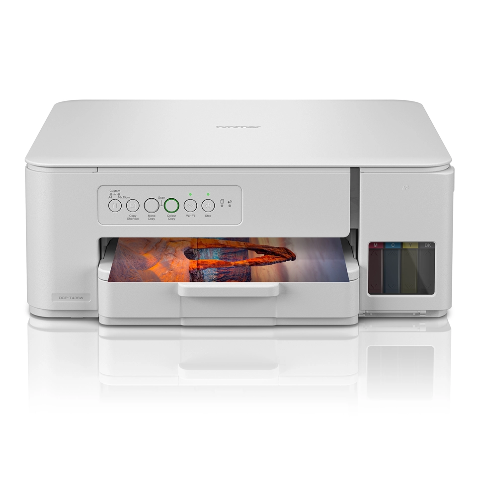 Urządzenie wielofunkcyjne Brother DCP-T436W, WiFi, Biały