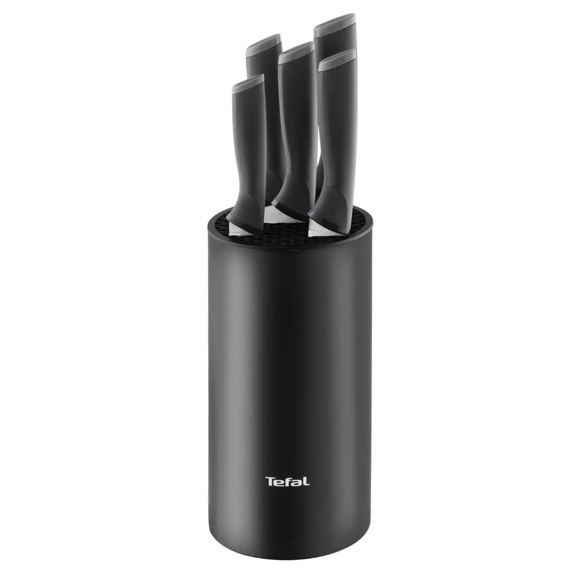 Zestaw 5 noży ze stali nierdzewnej TEFAL Comfort + blok