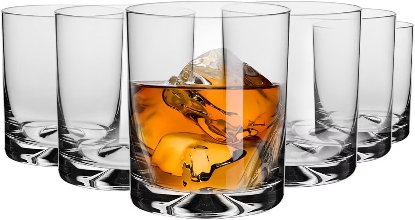 KROSNO Szklanki do Whisky i Bourbonu Kolekcja Mixology, Zestaw 6 x 350 ml
