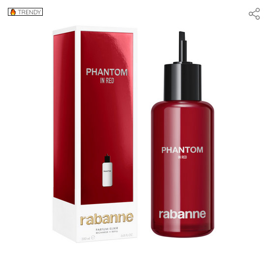 Rabanne Phantom In Red Elixir Parfum Perfumy dla mężczyzn, 200 ML - uzupełnienie