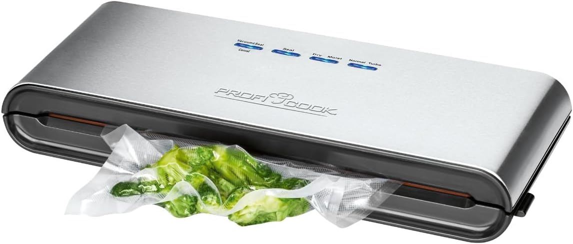 Zgrzewarka próżniowa Profi Cook PC-VK 1080 Moc ssania 12l/min, 120 W + 18 torebek