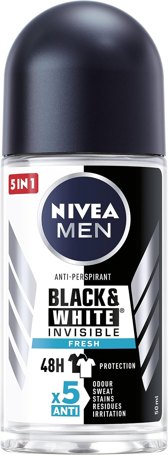NIVEA Black&White Invisible Fresh Antyperspirant w kulce dla mężczyzn, 50 ml