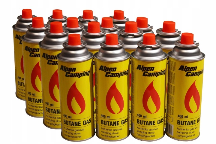 Kartusz gazowy gwintowy Alpen Camping 400 ml 28 szt. - sklepmarzenn