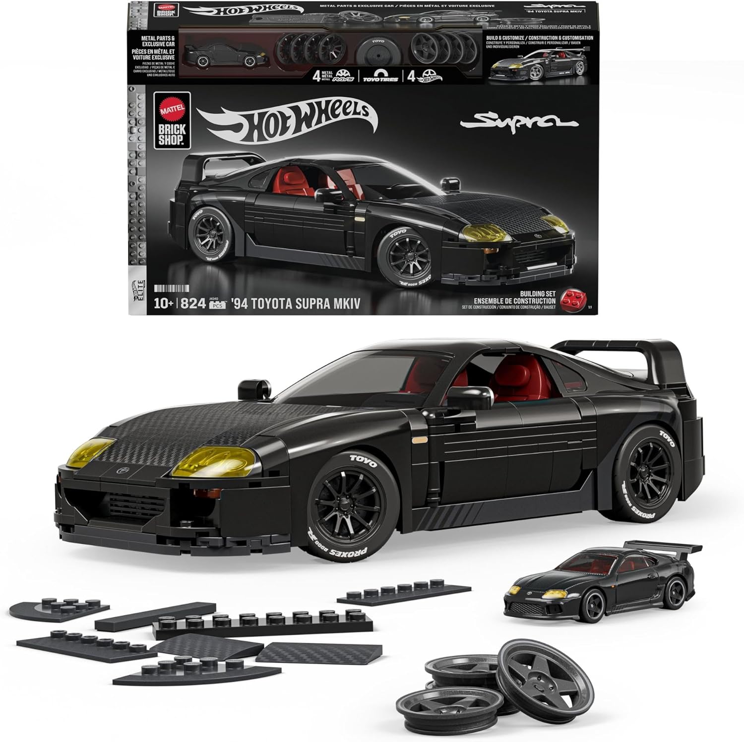 PRZEDSPRZEDAŻ: Mattel Brick Shop Hot Wheels '94 Toyota Supra MKIV - zestaw (27.07)