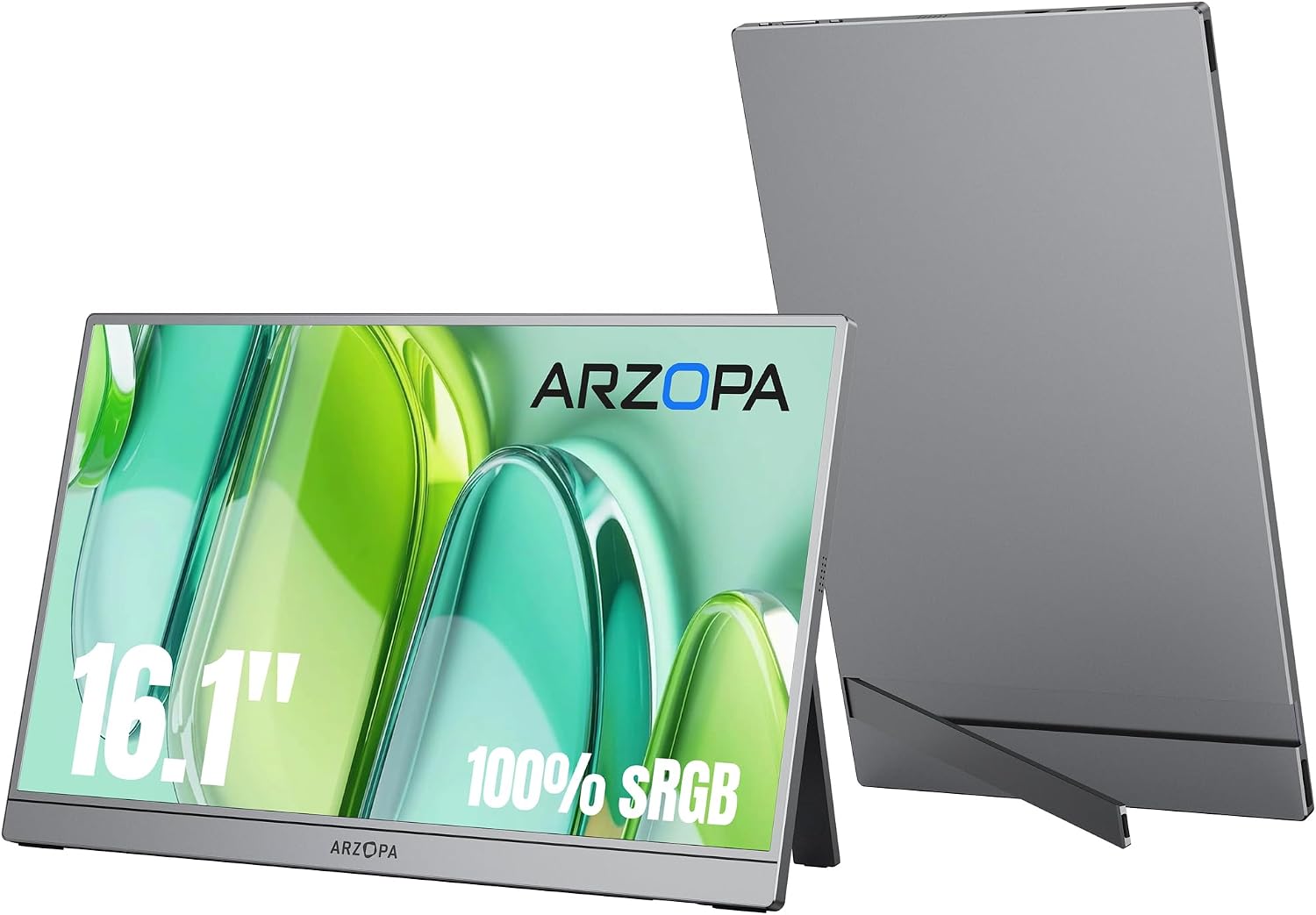 ARZOPA Monitor Przenośny Z1C 16,1" FHD 1080P 100% sRGB IPS HDR Ultra Cienki