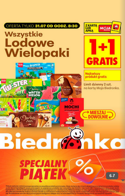 Wszystkie lodowe wielopaki (1+1 GRATIS)