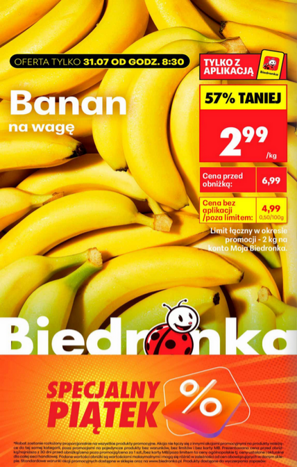 Banan na wagę, 1 kg