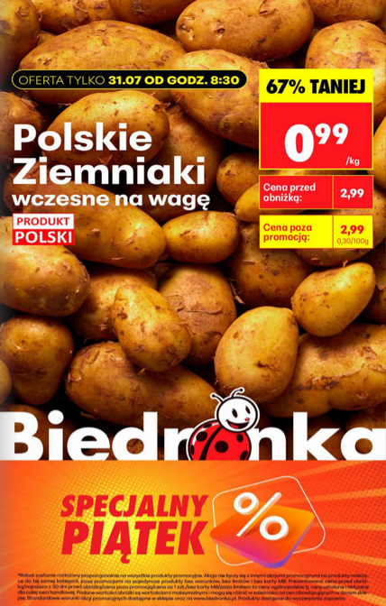 Polskie ziemniaki wczesne, na wagę, 1 KG