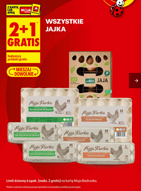 Wszystkie jajka "Moja Kurka" (2+1 GRATIS)