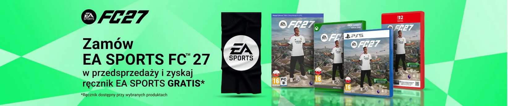 GRATIS ręcznik EA SPORTS przy zamówieniu w przedsprzedaży EA SPORTS FC 2 - Media Ekspert
