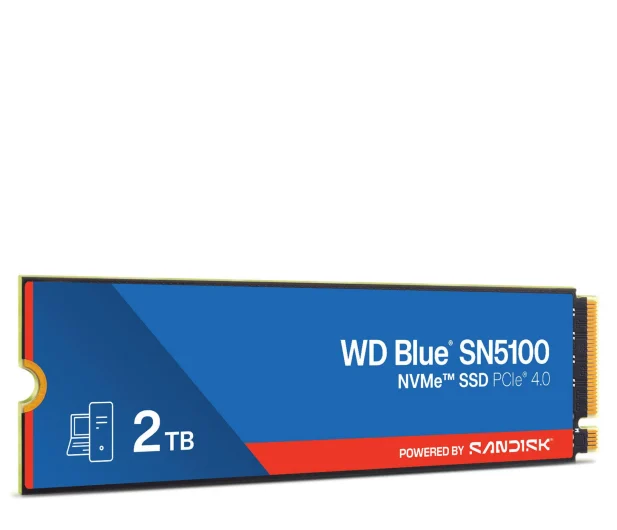 Wewnętrzny dysk WD 2TB M.2 PCIe Gen4 NVMe Blue SN5100