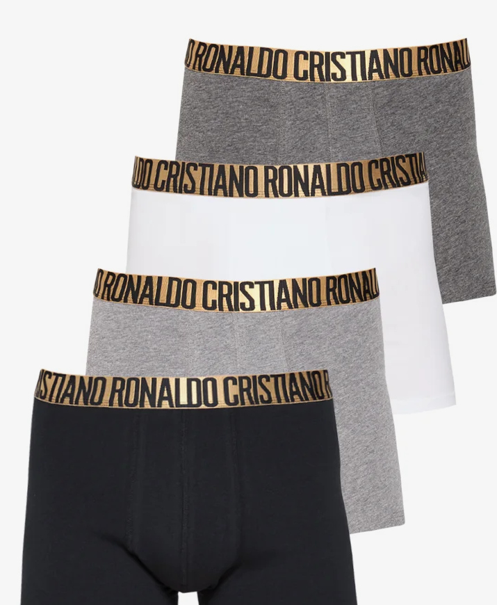 4 PAK - Cristiano Ronaldo CR7 CR7 BASIC - Bokserki z krótkimi nogawkami - wielokolorowy, rozm. S-XL