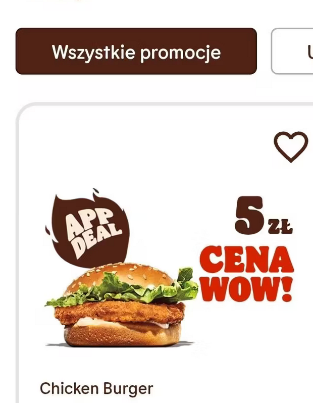 PROMOCJA na Chicken Burger w Burger King