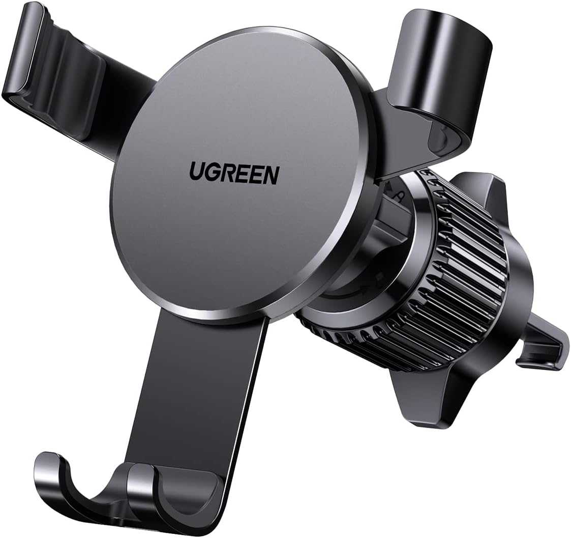 UGREEN Uchwyt sam. z hakiem went. wzmocn. (czarny)