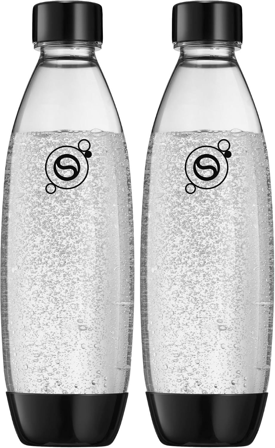 2 SZTUKI - SodaStream 1 Litrowe Butelki Fuse, Czarne